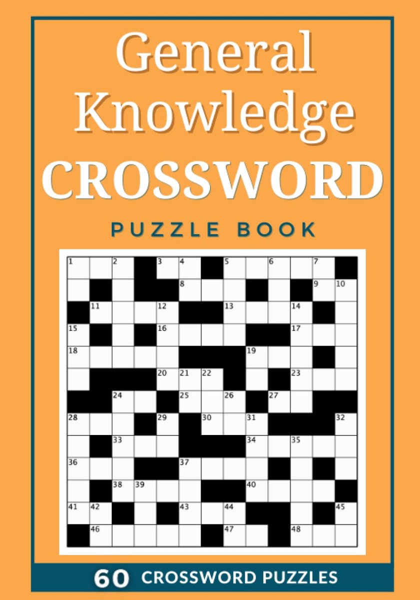 Groot Puzzelboek met Algemene Kennis Kruiswoordpuzzels voor Volwassenen en Senioren