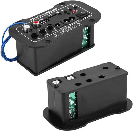 Hifi audio Bluetooth 5.0 versterker 2x50W - Zilver
