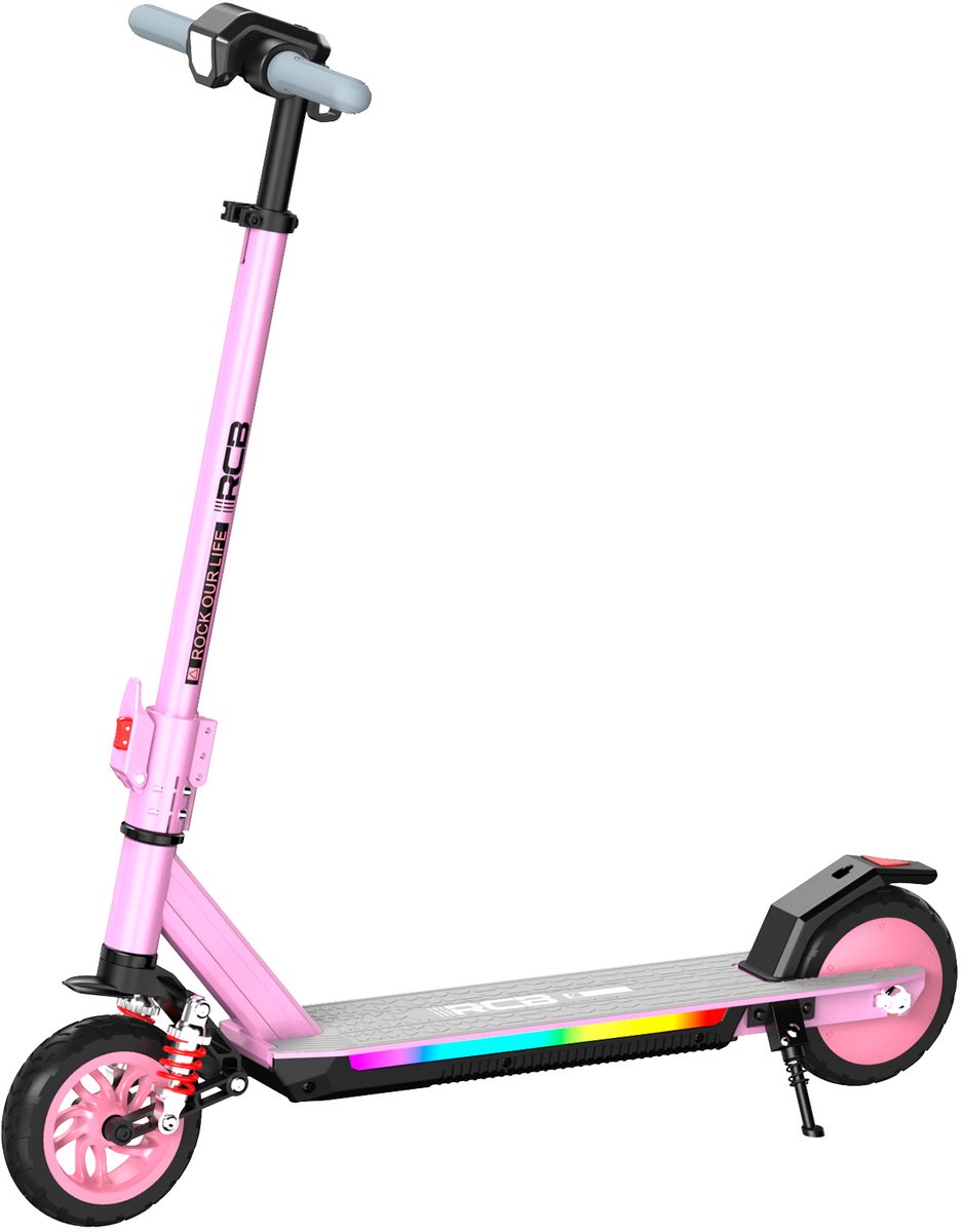 RCB R12Max Elektrische Step Kinderen - Kinderstep - 220W -Schokdemping- Max 18km/u- roze - RCB - €229,99