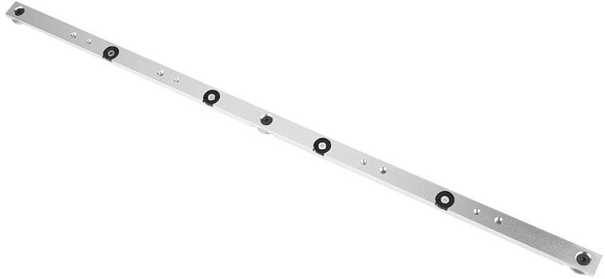 Aluminium rail verstekstang 650mm voor tafelzaag - Gauge staaf verstekmeter