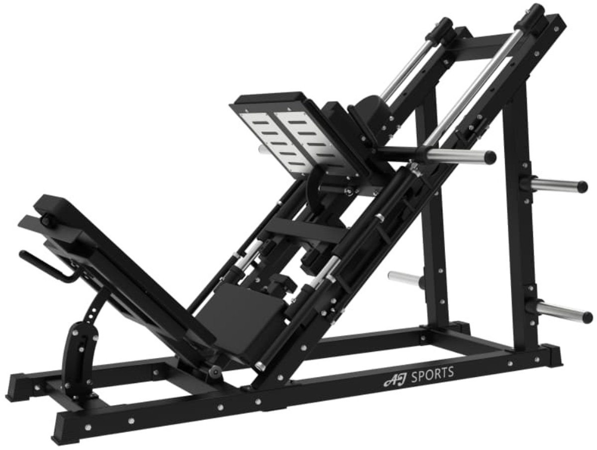 AJ-Sports Leg press / Hack squat combo machine - Krachttraining - Plate loaded home gym - Fitnessapparaat - krachtstation