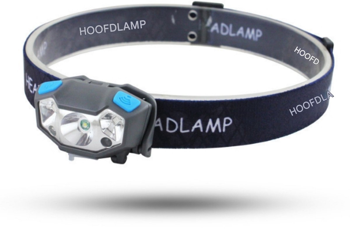 GELLDG Hoofdlamp - LED-hoofdlamp - Geschikt voor hardlopen, kamperen, joggen, vissen, fietsen LED-hoofdlamp - Zwart