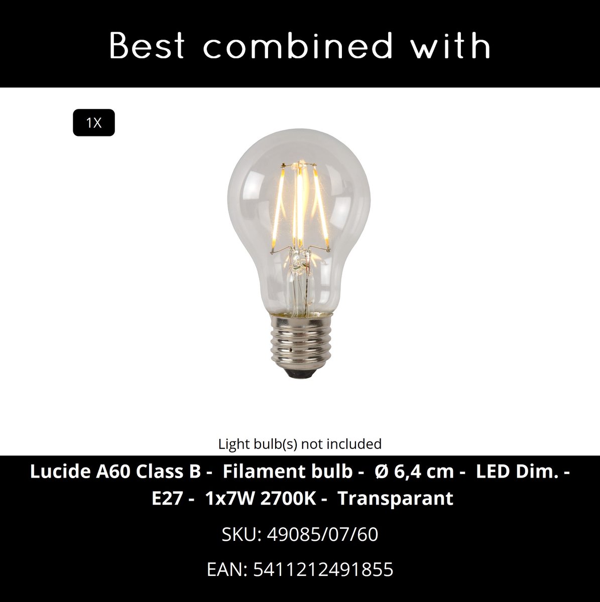 Lucide Aruba - Lantaarnpaal - Ø 25 cm - 1xE27 - IP44 - Roest bruin