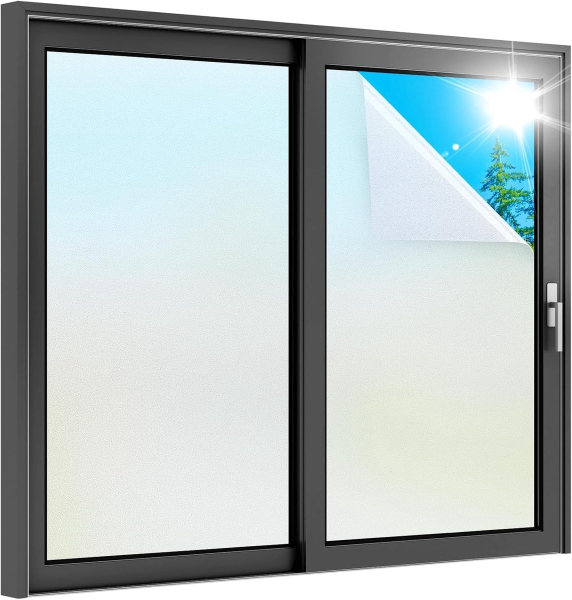 IMPERATORIS® Zelfklevende Raamfolie – Matglas Raamfolie / Inkijkwerende Privacyfolie – Voor Ramen en Glazen Deuren – Screenprotector – Eenvoudig Aan te Brengen – 75x200cm