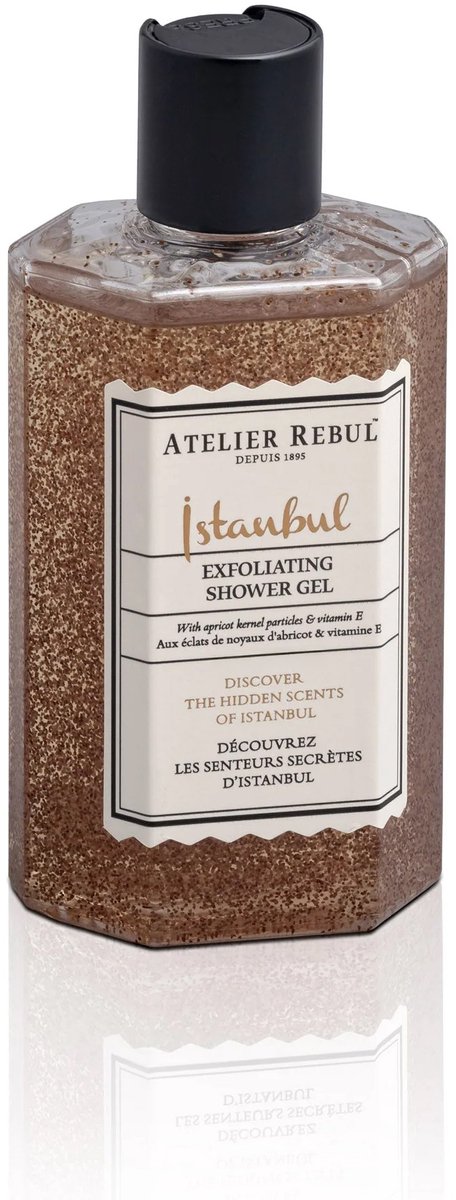 Atelier Rebul Istanbul - Douchegel met Scrub (250ml) - Houtige & Kruidige Geur - Natuurlijk - Voor alle Huidtypes