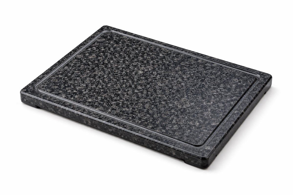 LuxuryQuarry® Graniet Snijplank met Sapgeul 40x30x2cm – Cuttingboard - Professionele Snijplank Graniet