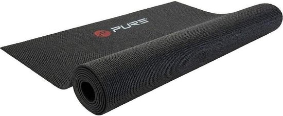 Antislip TPE yogamat voor yoga pilates fitness gymnastiek - zwart met tas en schouderriem Yogamat — afbeelding 4