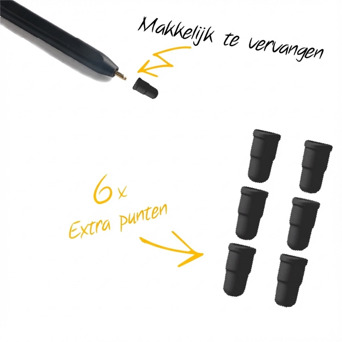 Barev® 2-in-1 Universele Stylus Pen voor Android en iPad – met Echte Dual Mode – voor Tablet, iPad, Android, Windows & Smartphones – Zwart – foto 7