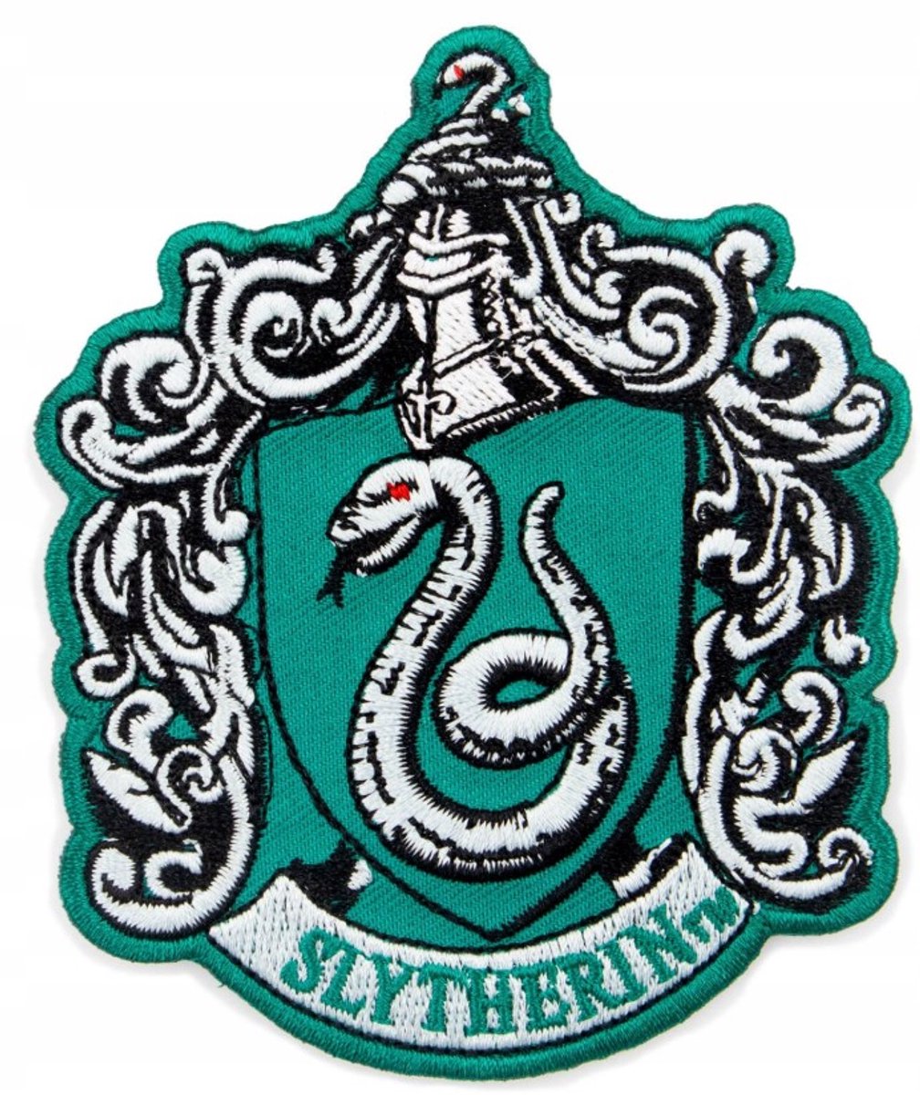 Harry Potter Colourful Slytherin Crest - Patch - Strijkembleem
