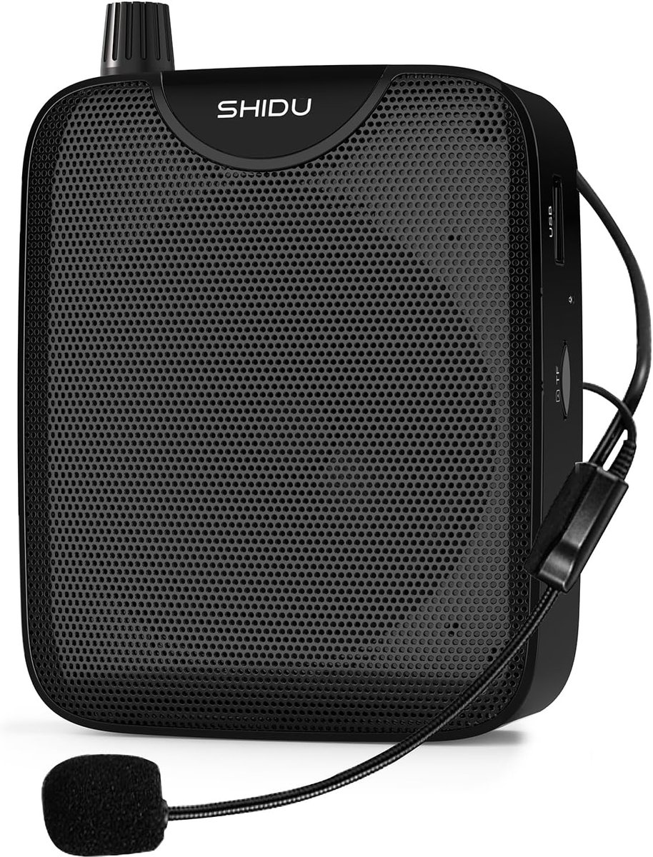 Draagbare Spraakversterker - Mini Voice Amplifier - Inclusief Microfoon Headset - Oplaadbaar - PA Systeem voor Docenten, Gidsen & Instructeurs - Zwart