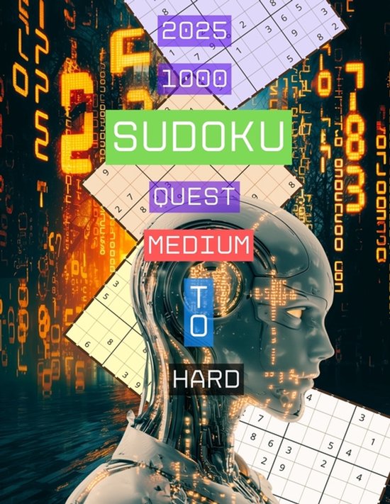 1000 Sudoku Puzzles - Medium to Hard - cover