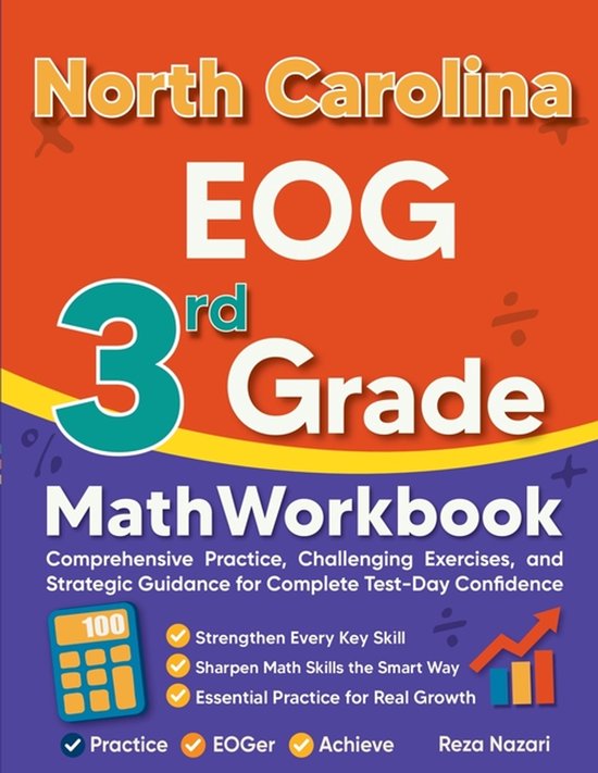 North Carolina EOG 3rd Grade Math Workbook - cover