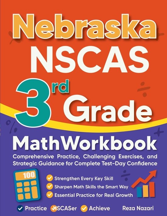 Nebraska NSCAS Growth 3rd Grade Math Workbook - cover