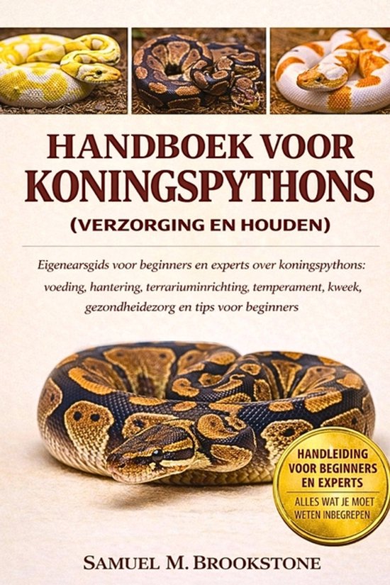 Handboek voor koningspythons - cover