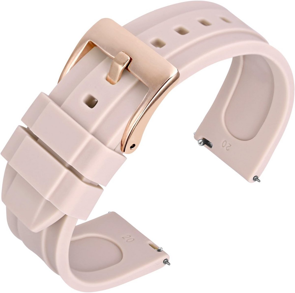 Flexibele Siliconen Horlogeband 16mm 18mm 20mm 22mm - Snelwisselsluiting | Waterdicht Comfortabel