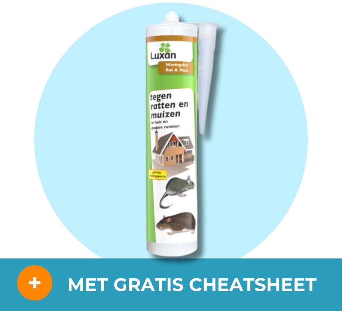Luxan Weringskit tegen ratten en muizen - Effectieve Rattenwering - Met gratis cheatsheet