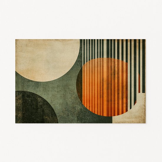 Décoration murale Cercles – décoration murale moderne – poster rétro – 40x30 cm
