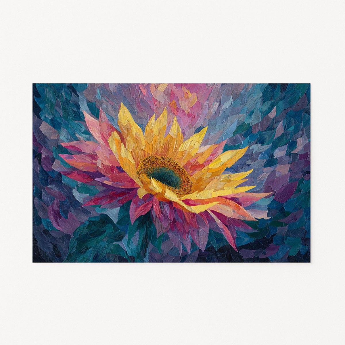 Zonnebloem – wanddecoratie modern – Poster – 70x50 cm
