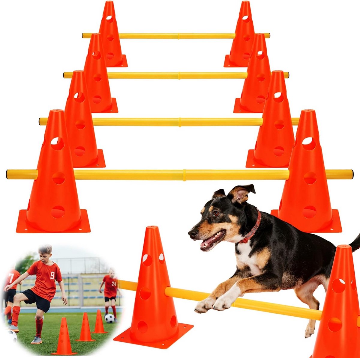 Agility Set voor Honden en Kinderen - Trainingshorden en Obstakels