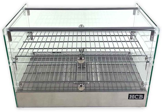 HCB® - Professionele Horeca Warmhoudvitrine - 50 liter - 230V - RVS / INOX - 36.1x55.4x37.6 cm (DxBxH) - 14 kg - 3368 — afbeelding 5
