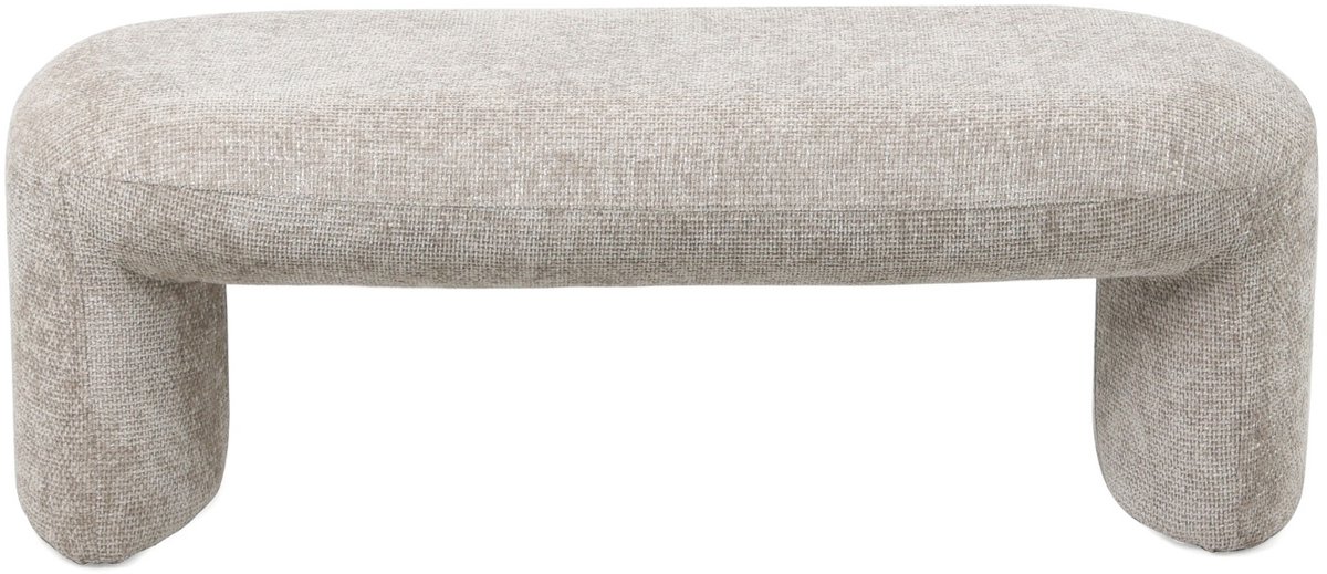 Giga Meubel Halbankje Raven - Stof Taupe - 110x45x40cm