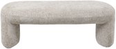 HUIZEDOP Banc d'Entrée Tissu Taupe - 110x45x40cm - Corbeau
