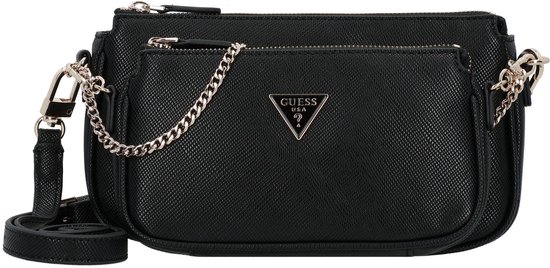 GUESS sac à épaule bandoulière Noelle II Double Pouch Crossbody Bag Black noir