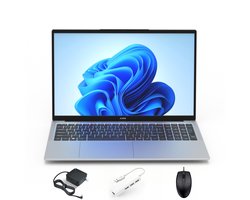 Acmine Laptop - 17.3" FHD IPS - 16 GB RAM - 1TB SSD - Twin Lake N150 - Windows 11 Pro - Met AZERTY-Toetsenbordsticker - Grijs