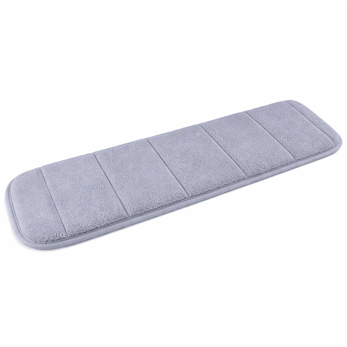 JustValue Elleboogmat Memory Foam - Zacht Elleboog Kussen Bureau - Toetsenbord Pad Elleboogsteun - Anti Slip - Laptop - Computer - Grijs
