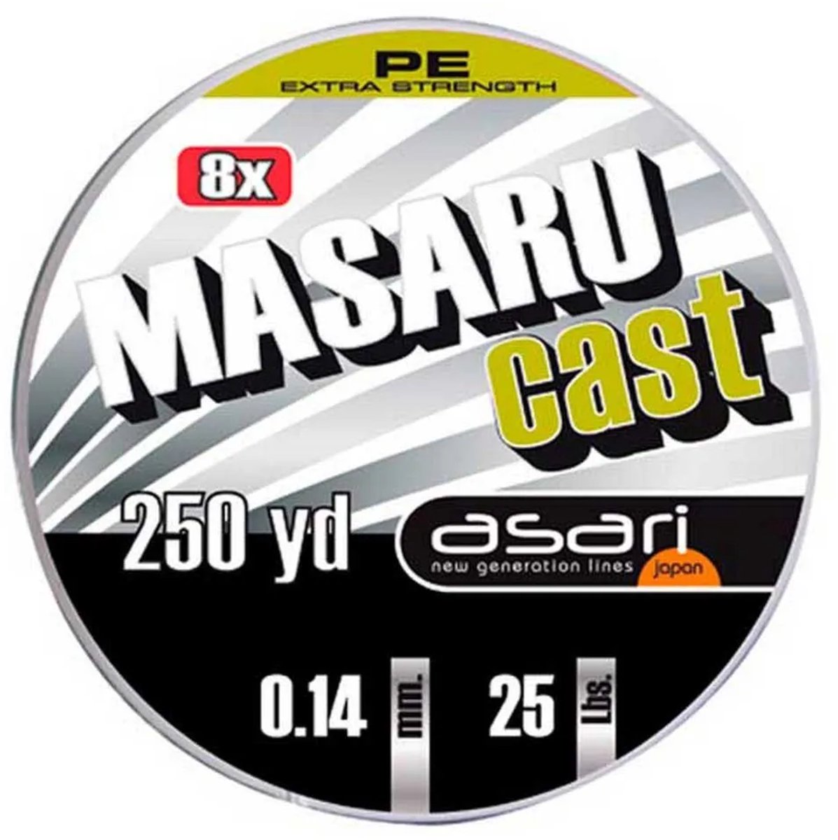 Asari Masaru Cast Gevlochten Vislijn 230 M Groen 0.140 mm