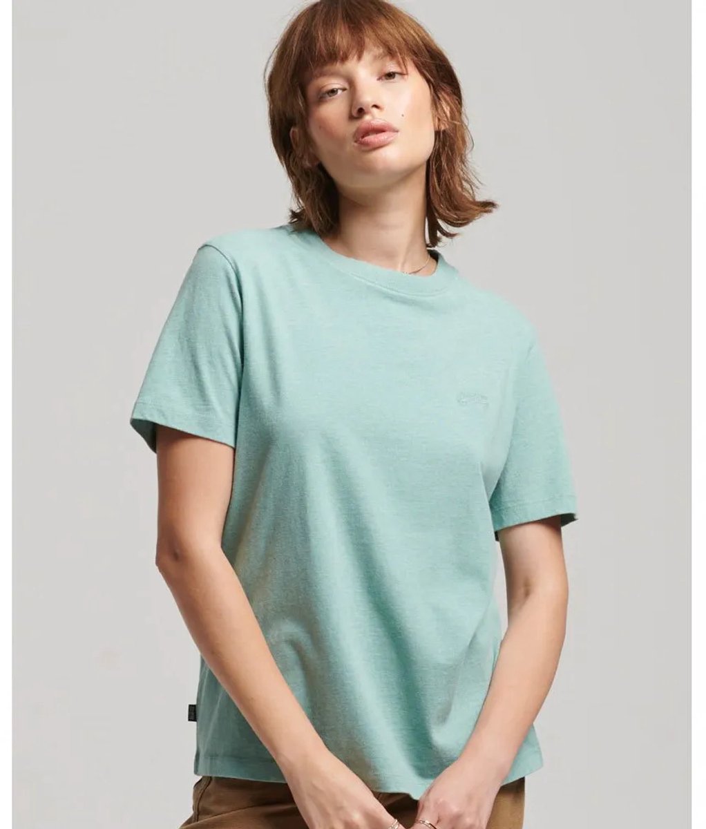 Superdry Vintage Logo Embroidered T-shirt Met Korte Mouwen XS Vrouw Groen
