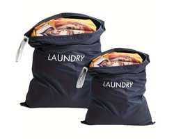 Waszak – Grote Waszakken – Waszak voor Op Reis – Beschermzak voor Wasmachine – Waszak groot – Waszakken voor wasgoed – Opbergtas Wasnet voor Kleding & Ondergoed – Herbruikbaar & Duurzaam – 60x45CM - 2 stuks