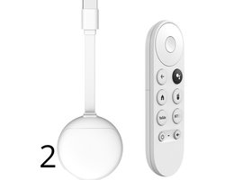 Android TV Dongle 4K – Streaming Box met WiFi & Bluetooth – Google Assistant – Netflix Compatibel - 2 Stuks