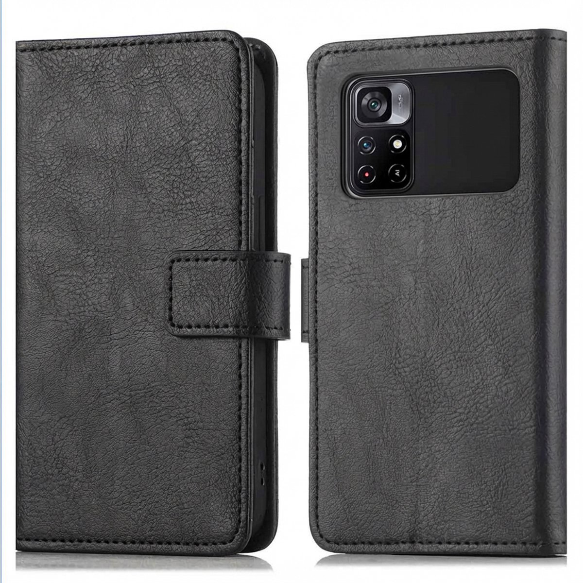 imoshion Hoesje - Geschikt voor Xiaomi Poco M4 Pro 5G - Luxe Bookcase - Zwart