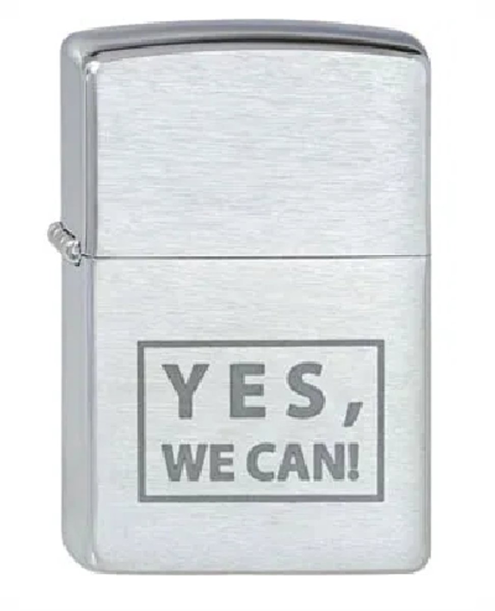 Zippo aansteker Yes, we can.