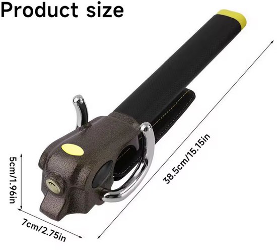 Auto Stuurwiel Slot Voor BMW 2 Serise wagon(7seats) F46 2014-2023, Zware Intrekbare Auto Slot Anti-Diefstal Apparaat Verstelbare Lengte Auto