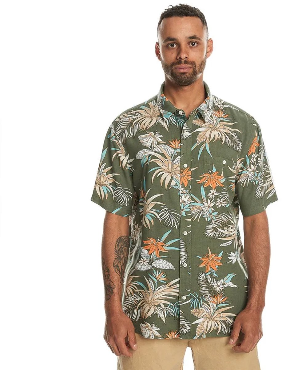 Quiksilver Overhemd Met Korte Mouwen S Man Four Leaf Lemnas