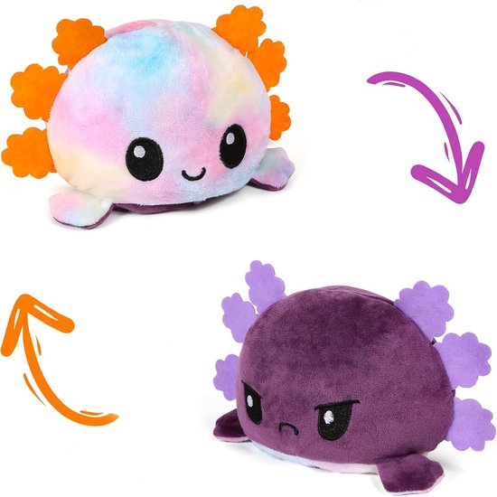Xfrog Weighted Axolotl pluche groot knuffeldier tegen angsten, roze axolotl stoffen speelgoed, schattige omarmingskussenpop voor jongens, meisjes, vriendinnen, 25 cm
