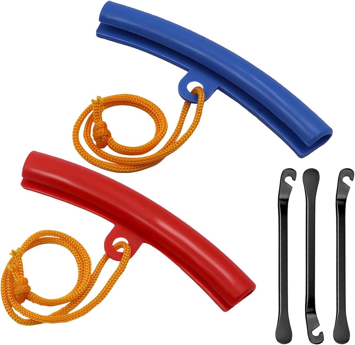 Set van 2 Velgbeschermers Inclusief 3 Montage Lepels – Flexibele Rubber Bescherming voor Banden Wissel