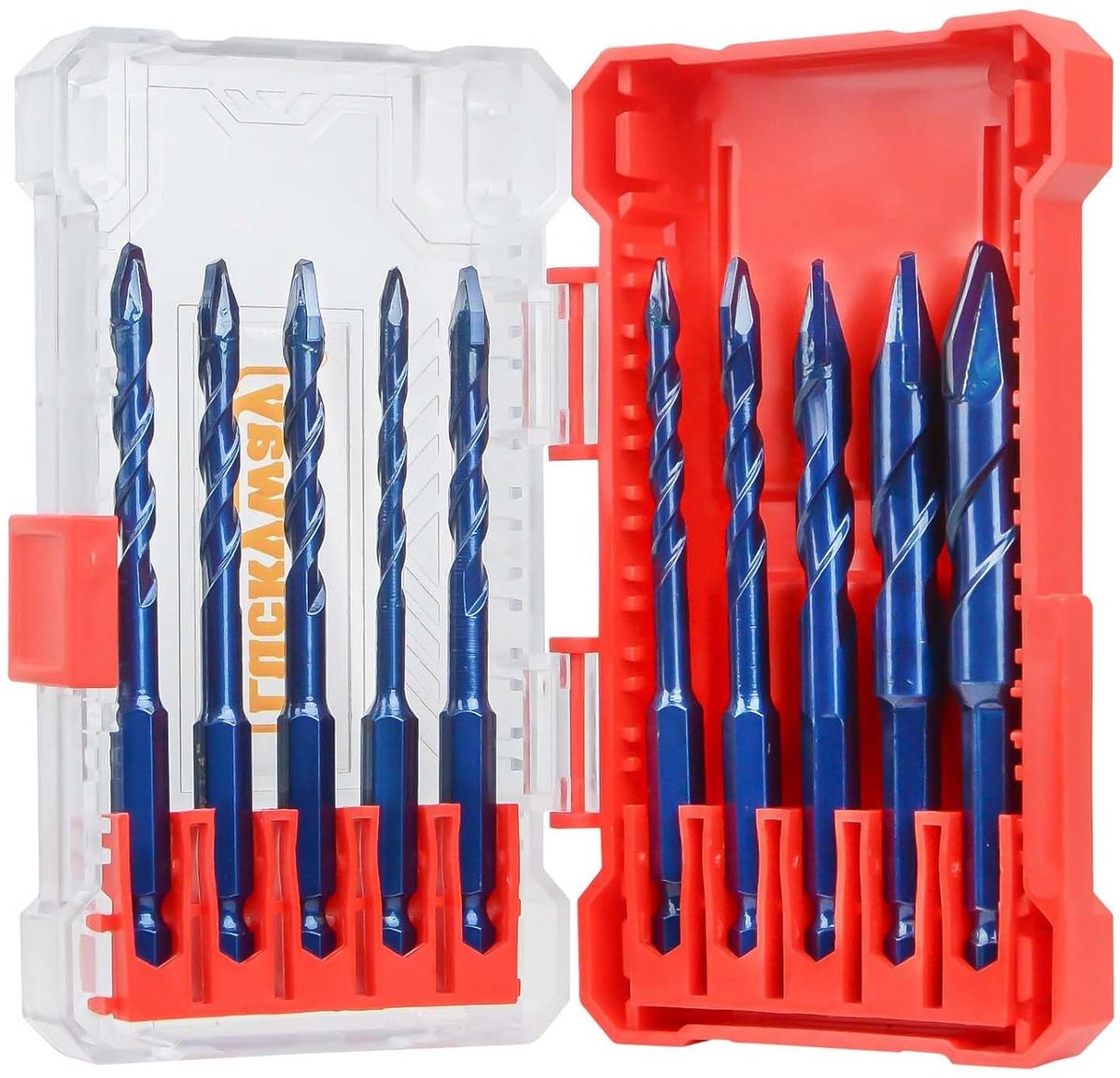 10-delige Excentrische Boor Set voor Tegel, Glas, Metaal en Beton - Inclusief Opbergkoffer