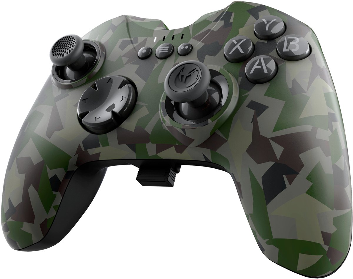 Nacon GC-200 - Draadloze PC Gaming Controller - Camo Groen