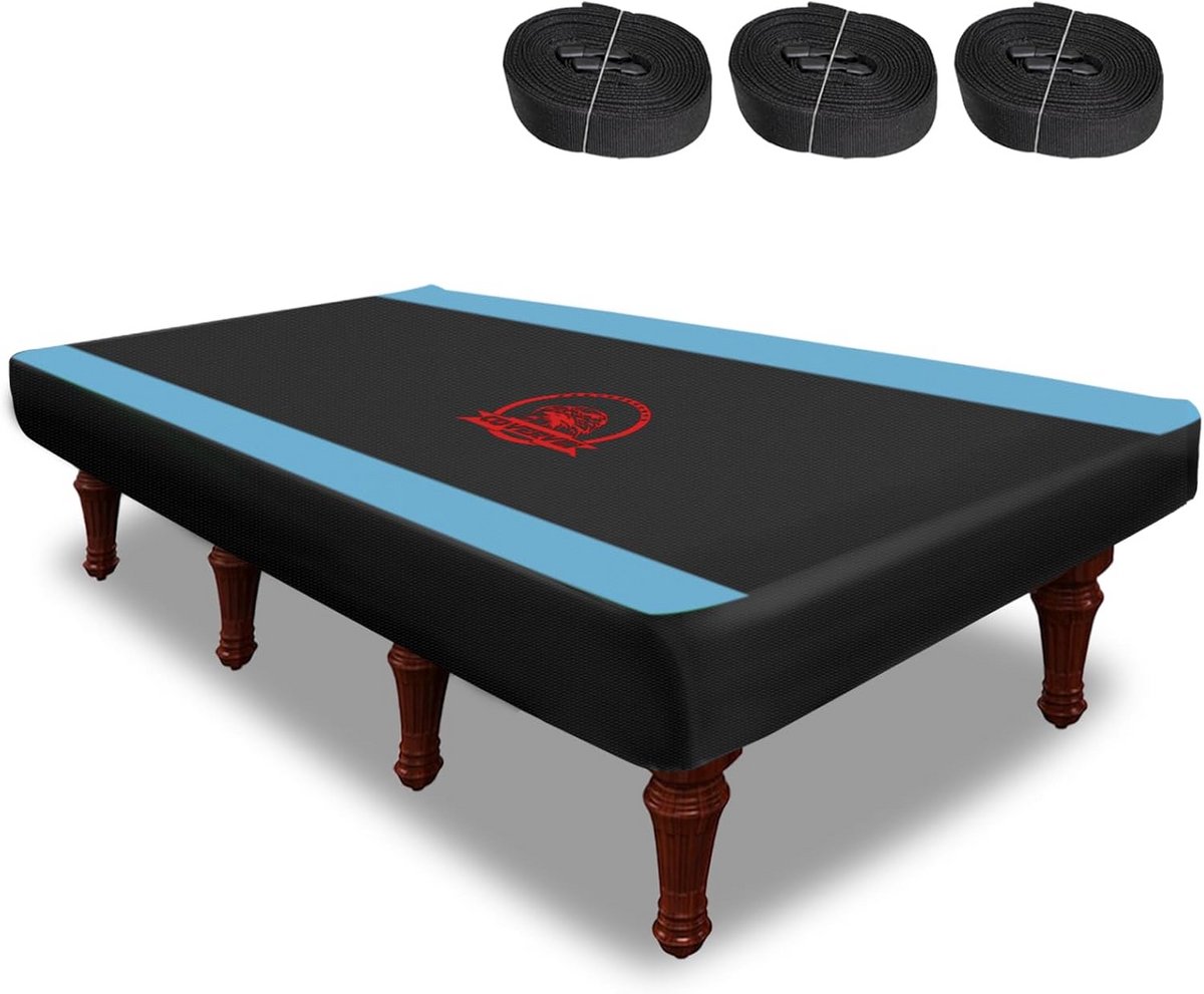 Waterdichte Billartafel Hoes voor Buiten - Stof- en UV-bestendig voor 9FT Tafels - Blauw