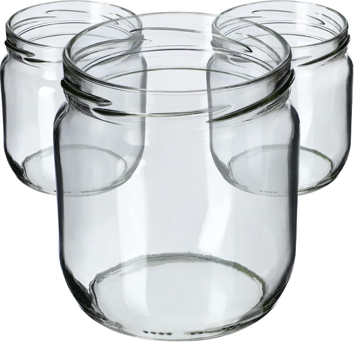 Inmaakpotten 425 ml met Schroefdeksel - Voorraadpotten voor Jam en Honing (48 Stuks)