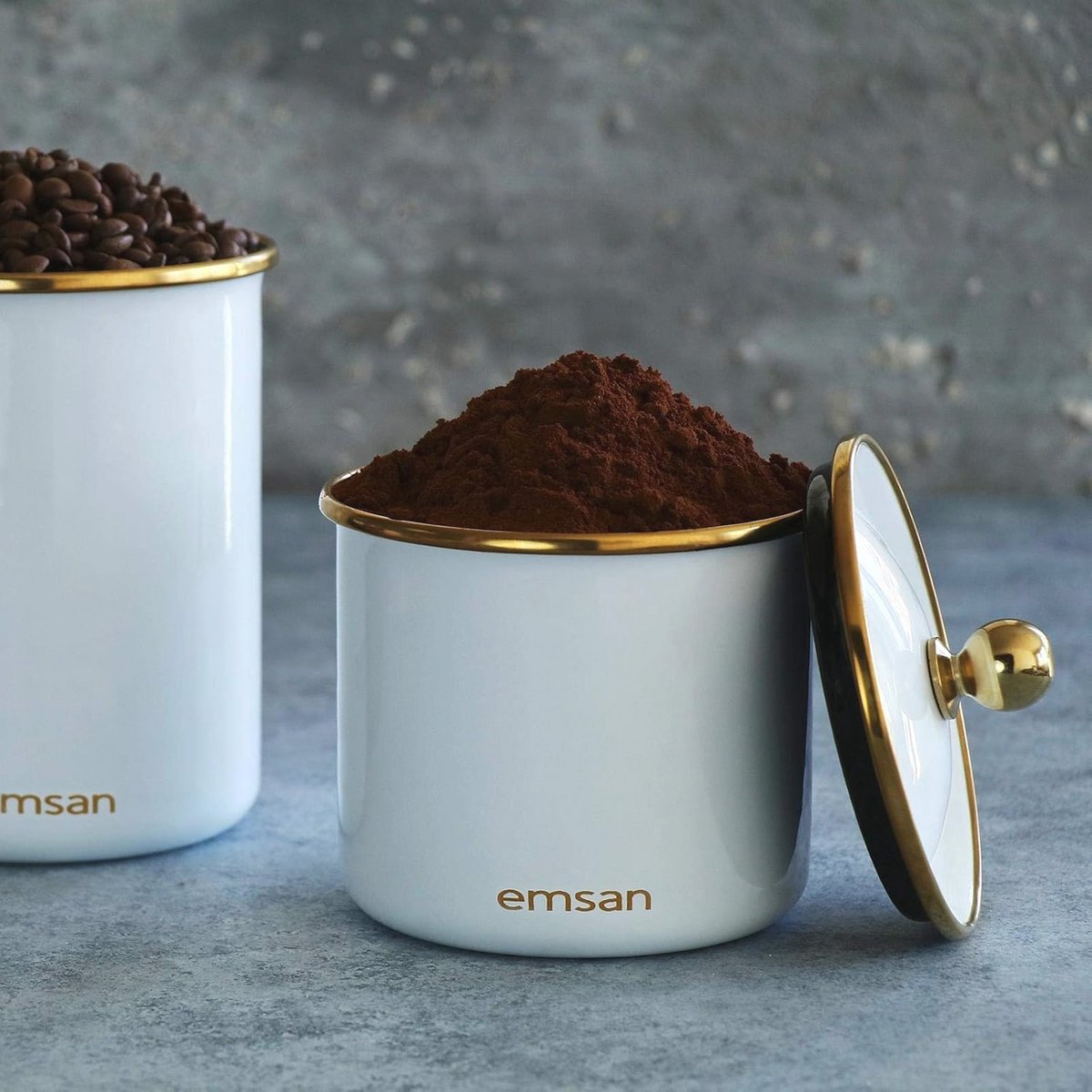 Kleine Emaille Pot Wit 800 ml - 9 cm Lengte, 11,5 cm Diameter