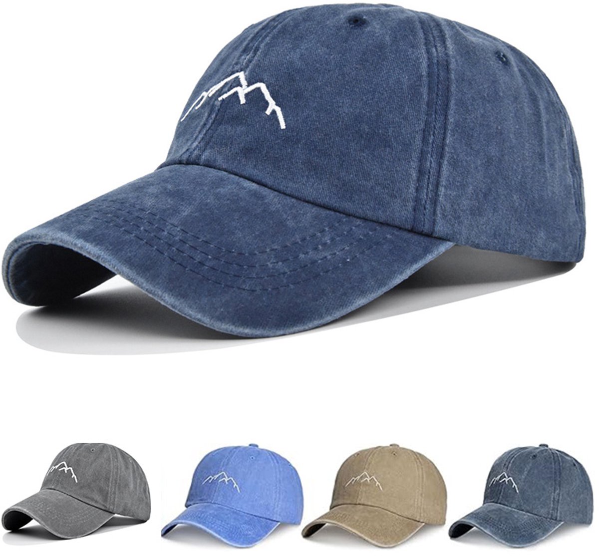 Outdoorhoed - Vintage baseballpet - Verstelbare pet met klep, unisex outdoor sportpet