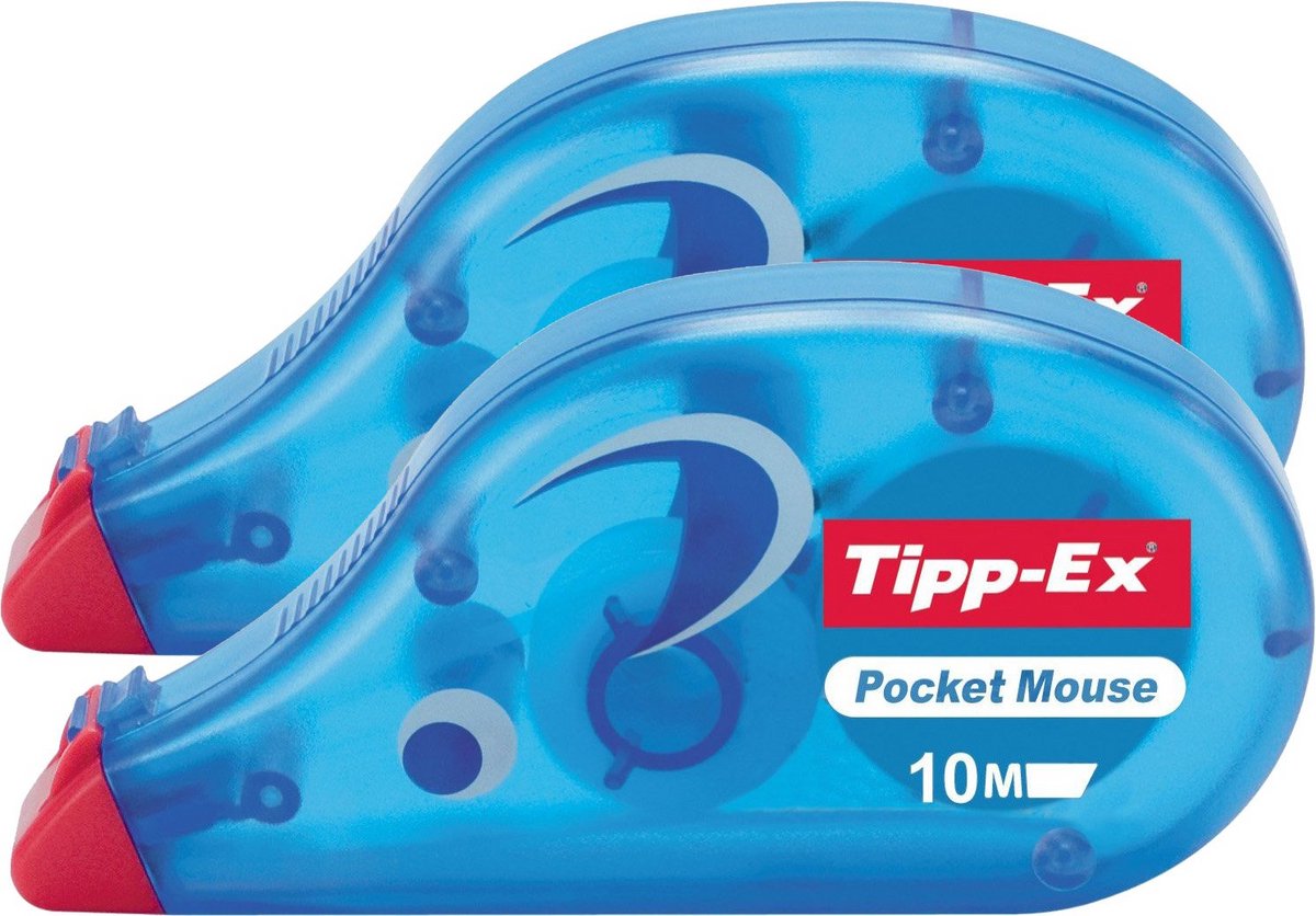 Correctietape Pocket Mouse 10m - Handige Correctieroller voor Fouten
