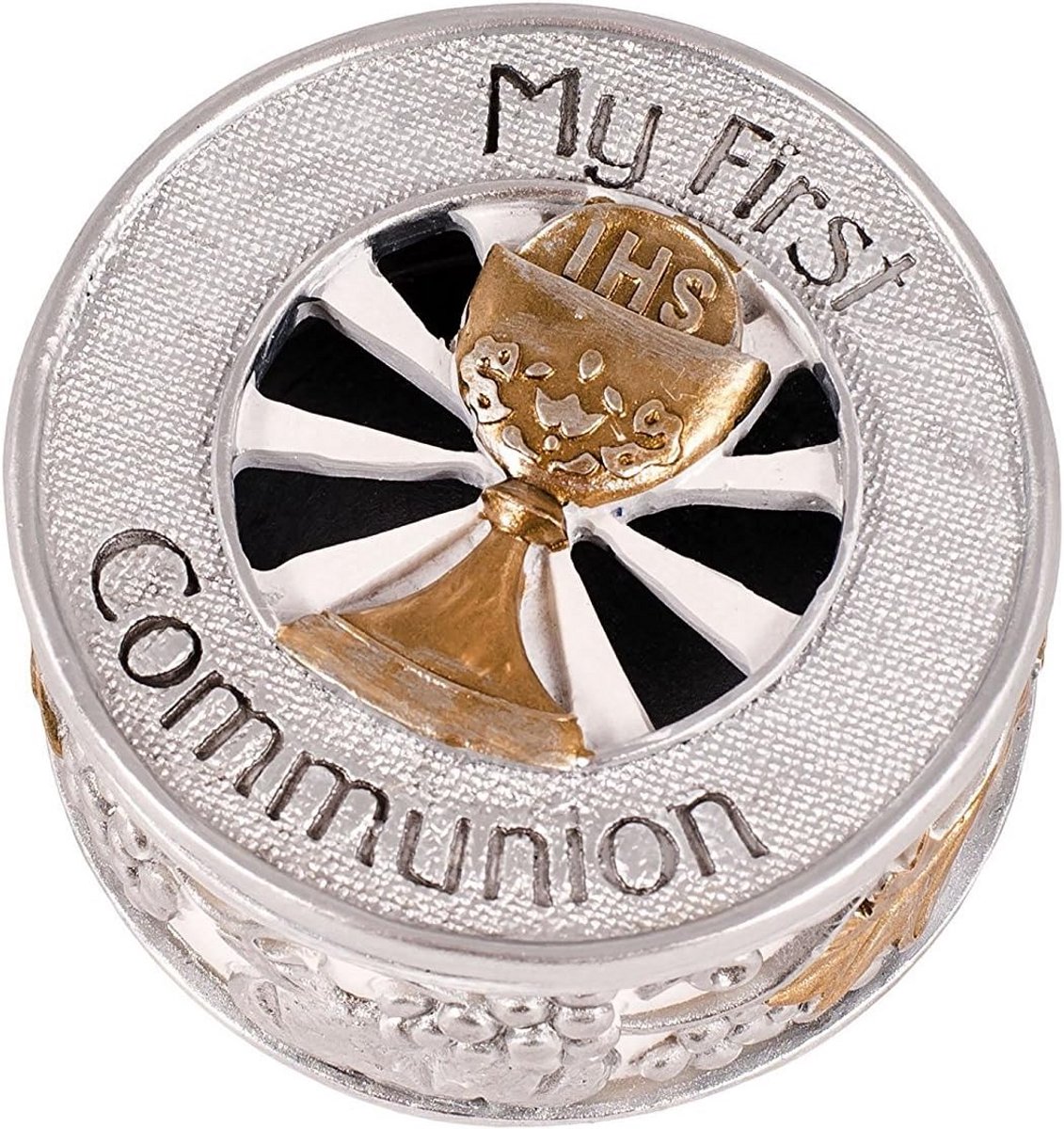 Hars Mijn Eerste Communie Keepsake Box met Gouden en Zilveren Afwerking