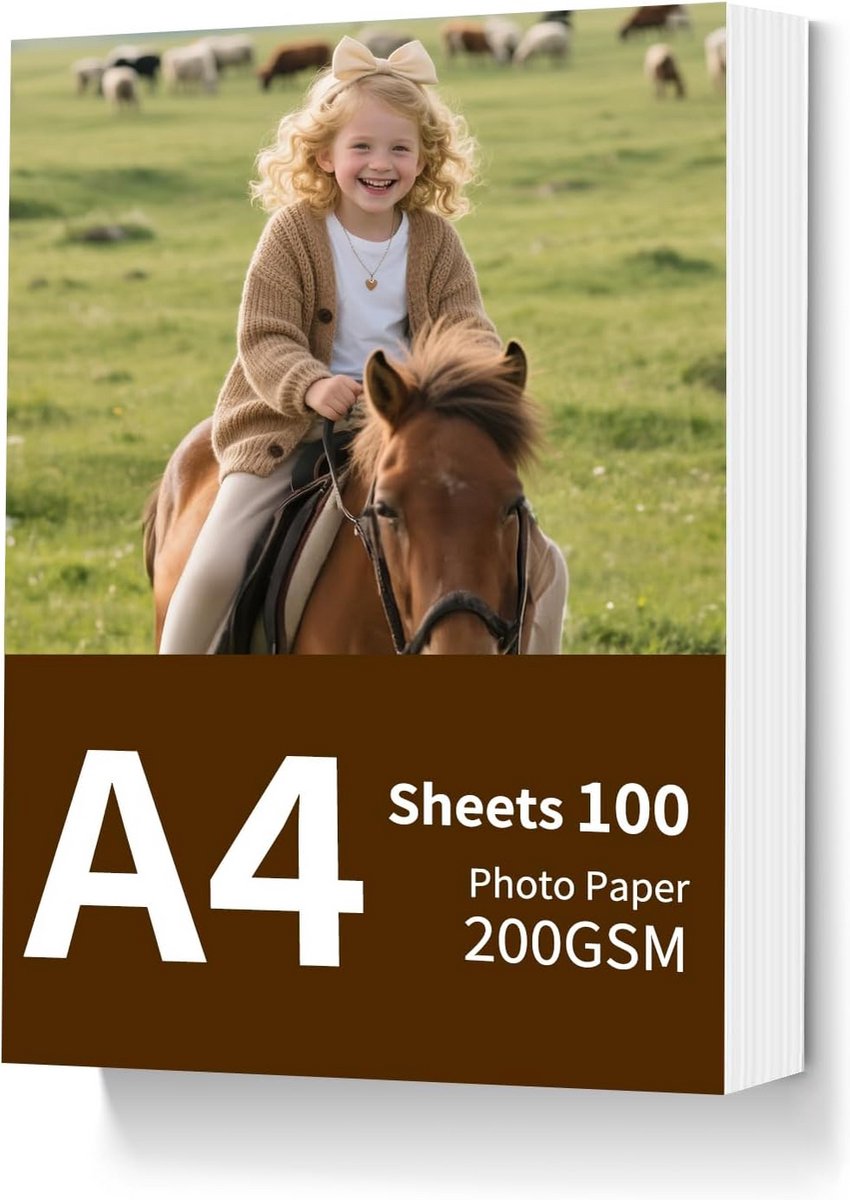 Glanzend Fotopapier A4 200 g/m² - 100 Stuks