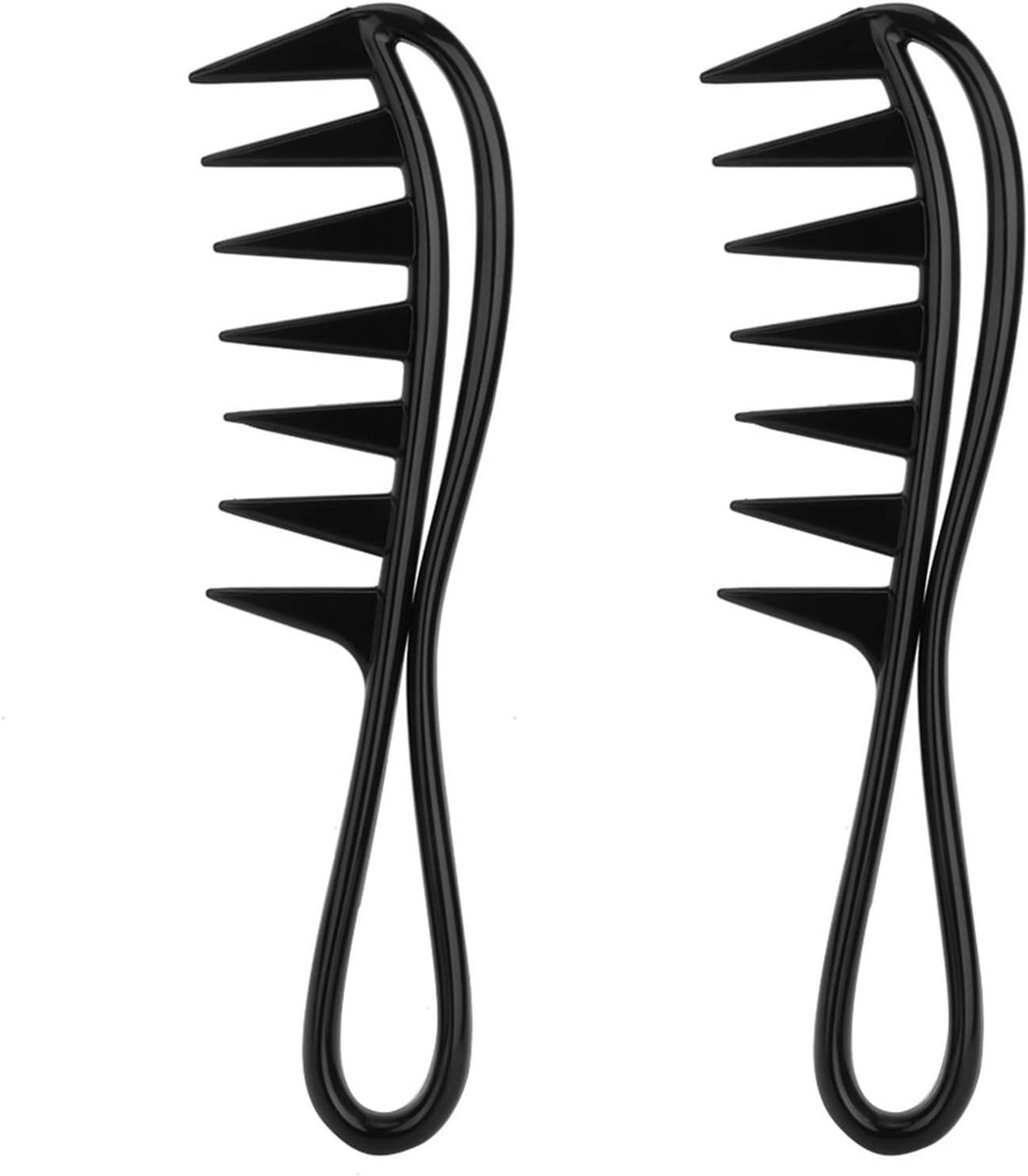 Brede Tandkam Set voor Haarstyling - Antistatische Kammen voor Elke Haartype