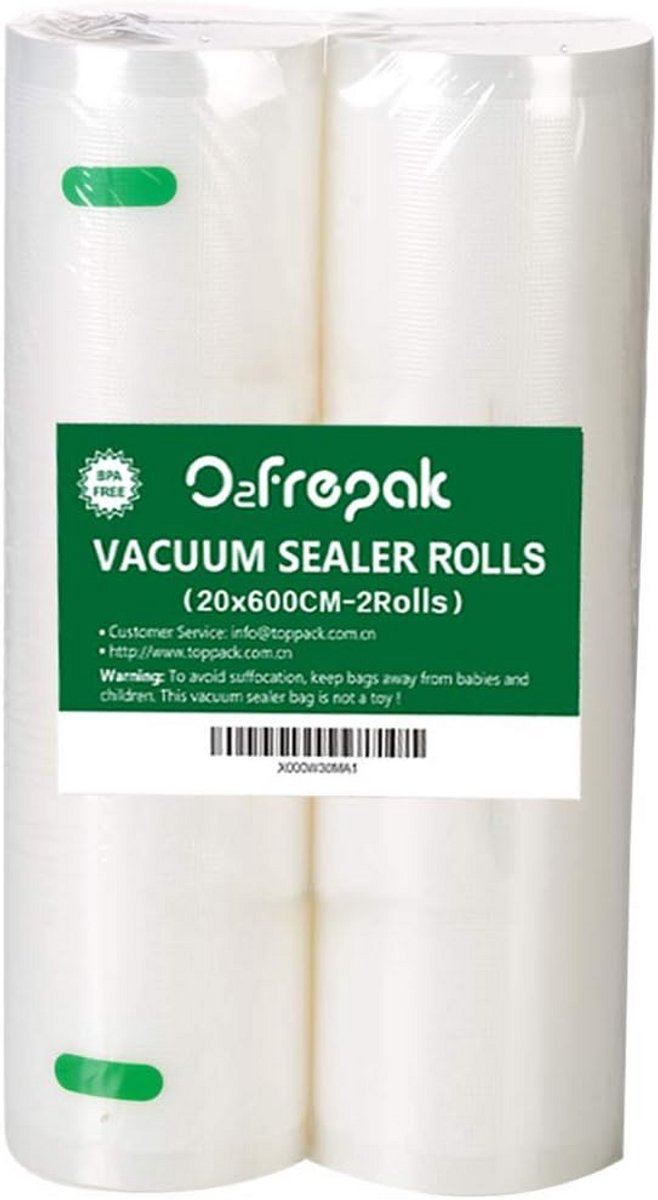 Vacuum Sealer Bags Rolls 20x600cm - BPA Free Food Storage Solution